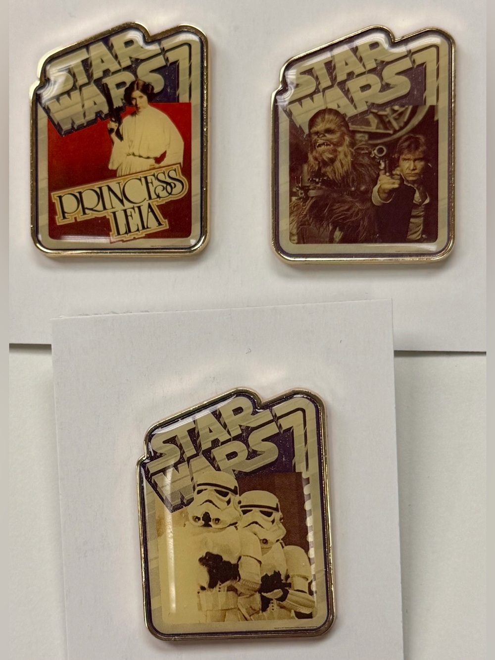 Lot of 3 Star Wars Mystery Set Disney Parks Pins